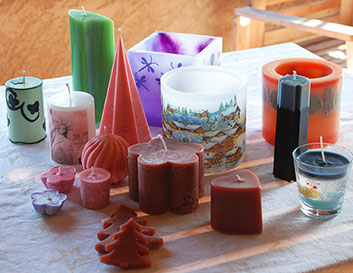 Lot de bougies - Stage création de bougies